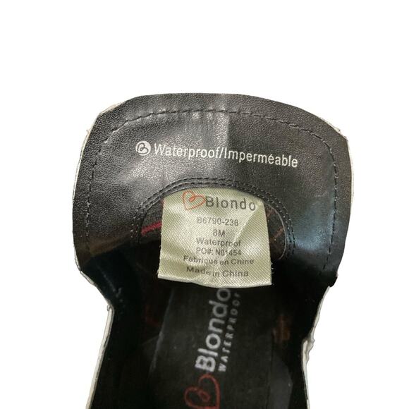 Blondo Eliza WATERPROOF Womens Sz 8M Faux Snakeskin Cut Out Ankle Boots Booties - Picture 8 of 8